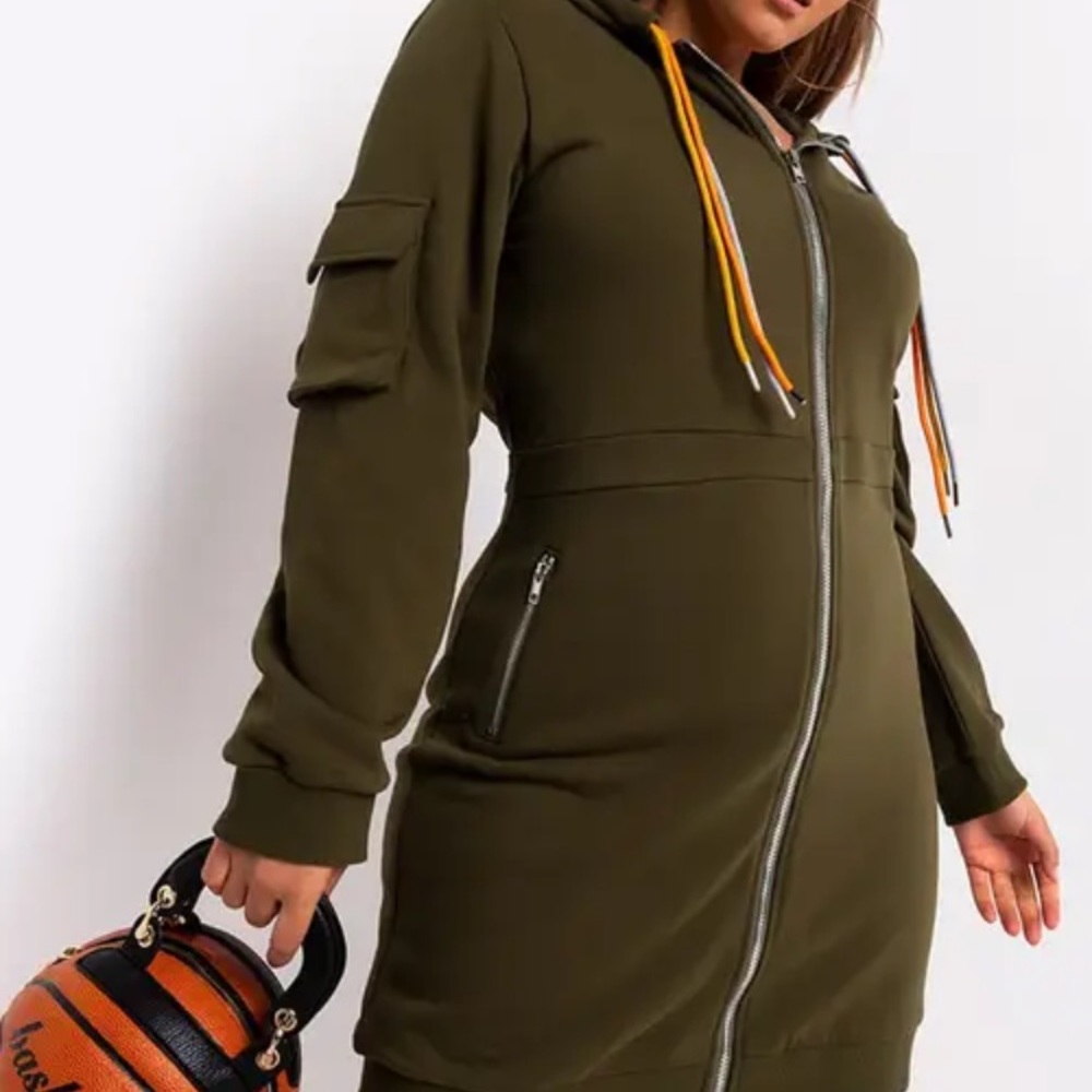 Zip up sweater dress!